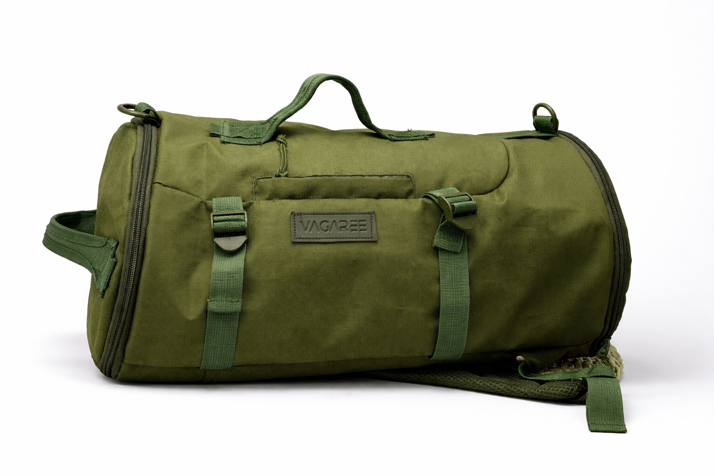 VAGAREE Convertible Duffel Backpack | 2-in-1 Gym & Travel Bag with Shoe Compartment, Natural Canvas Fabric, Large Capacity & Multi-Carry Design